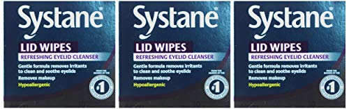 Systane Lid Wipes Eyelid Cleansing Wipes, 30 Count (Pack of 3)