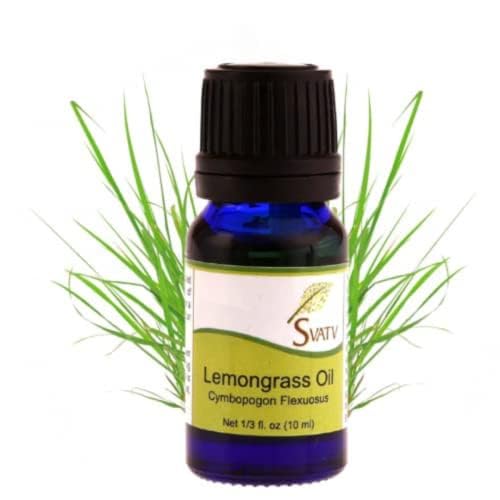 SVATV Lemongrass Essential Oil Therapeutic Grade Aromatherapy Oils Fragrance Oil for Diffuser Yoga Massage & DIY Personal Care 1