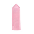 Runyangshi Natural Crystal Rose Quartz Healing Crystal Wands 2-2.4, 6 Faceted Prism Natural Crystal Wands Towers Reiki Chakra St