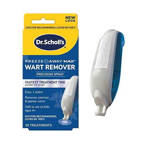 Dr. Scholl's Freeze Away MAX WART Remover, 10 Applications // Our Fastest Treatment Time, Removes Common & Plantar Warts