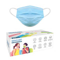 Quarant Meltblown Fabric Kids 3 Ply Disposable Face Mask With Nose Clip For Boys & Girls, Suitable For Children Aged 5 To 12 Yea