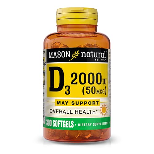 Mason Vitamins D 2000 IU Softgels, 60 Count