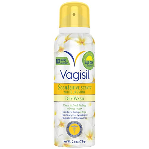 Vagisil Scentsitive Scents Dry Wash White Jasmine 2.6 Ounce (Pack of 2)