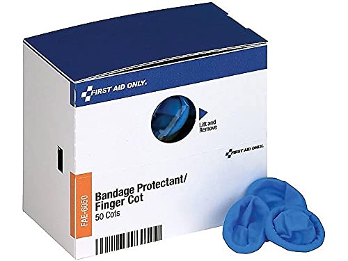 First Aid Only FAE-6050 SmartCompliance Finger Cots, First Aid Kit Refill Supplies for Business, Food Service, and Home, 50 Coun