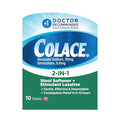 Colace 2-IN-1 Stool Softener & Stimulant Laxative Tablets, 10 Count, Gentle Constipation Relief In 6-12 Hours