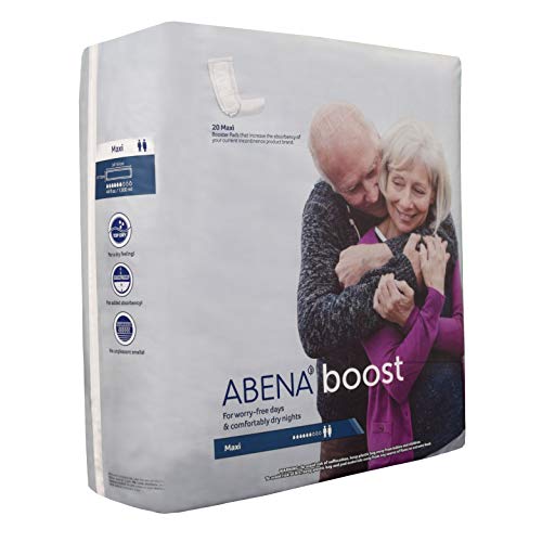 Abena BOOST Fluff Incontinence Pads - No Barrier/Flow-Through, (Sizes Normal To Extra Large) Extra Large, 120 Count