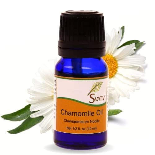 SVATV Chamomile Essential Oil Therapeutic Grade Aromatherapy Oils Fragrance Oil for Diffuser Yoga Massage & DIY Personal Care 10