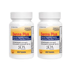 SDA LABORATORIES Senna Plus Sennosides 8.6mg and Docusate 100mg Tablets, Dual Action Natural Laxative and Stool Softener for Eff