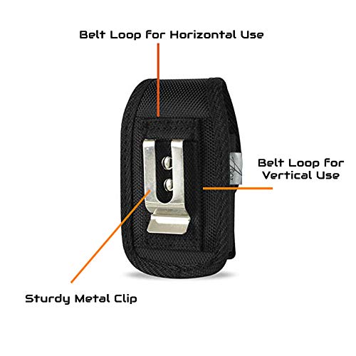 AGOZ Rugged Insulin Pump Belt Case, CGM Glucose Monitor Meter Device, Inhaler Case,Belt Clip Pouch with Belt Loops,Insulin Pump
