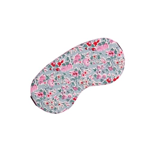 Cotton Sleeping Eye Mask  Light Blue Floral