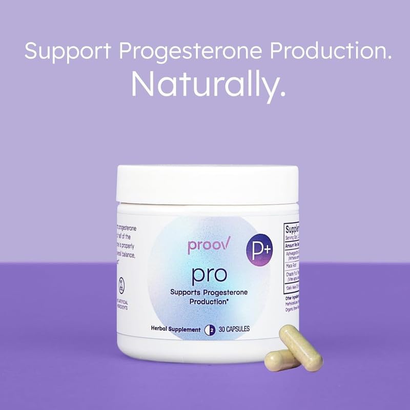Proov - Pro - Promotes Progesterone Production - Hormone Balance for Women - Fertility & Menopause Support - Vitex, Ashwagandha,