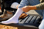 Dr. Scholl's Mens Diabetes & Circulator - 4 6 Pair Packs Non-binding Comfort And Moisture Management Sock, White, 7-12 US