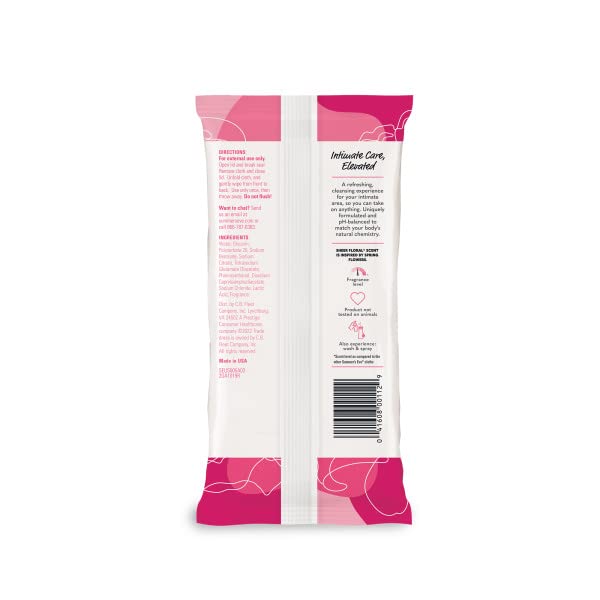 Summer's Eve Feminine Cleansing Cloths, Sensitive Skin, Sheer Floral 32 ea (Pack of 3)