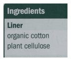 Natracare Natural Organic Curved Panty Liners, with Certified Organic Cotton, Ecologically Certified Cellulose Pulp and Plant St