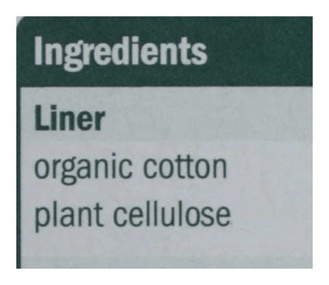 Natracare Natural Organic Curved Panty Liners, with Certified Organic Cotton, Ecologically Certified Cellulose Pulp and Plant St