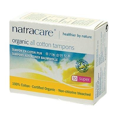 Natracare Tampons Super, 10 Ct, 5 Pack (50 Total)