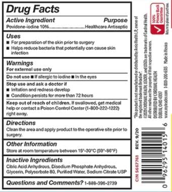 Leader Povidone Iodine 10% Prep Solution USP, First Aid Antiseptic Wound Cleanser, Wound Wash, Antiseptic Soap, 8 fl oz