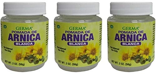 Arnica White Ointment 2oz Bruises Cramps Arthritis. Pomada Blanca (Pack of 3)