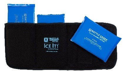 Ice it! ColdCOMFORT Triple Cold Pack Deluxe Wrap, X-Large, 9 x 20