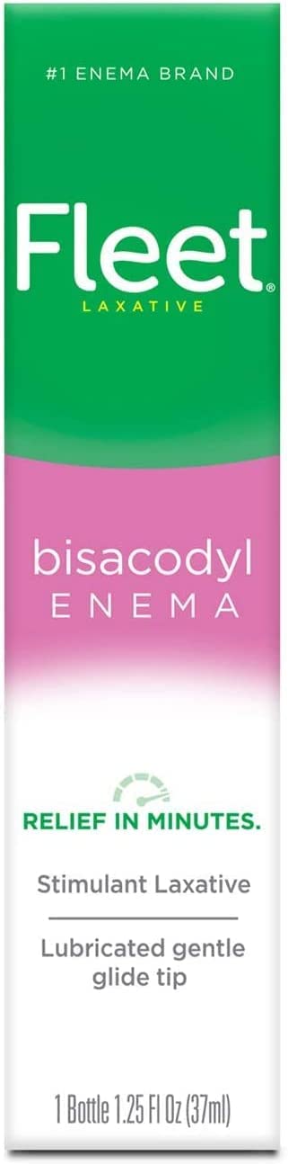 Fleet Bisacodyl Enema, Ready To Use - 1.25 Oz (Pack of 3)