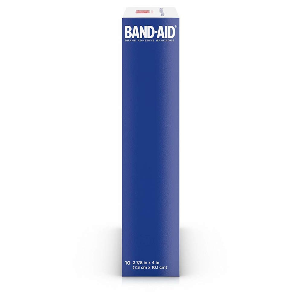 Band-Aid Brand Adhesive Bandages, Large Adhesive Pads, 10-Count Bandages (Pack of 2)
