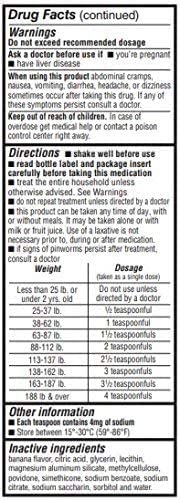 REESES PINWORM Medicine Liquid for Entire Family, Full Prescription Strength, 2 Oz