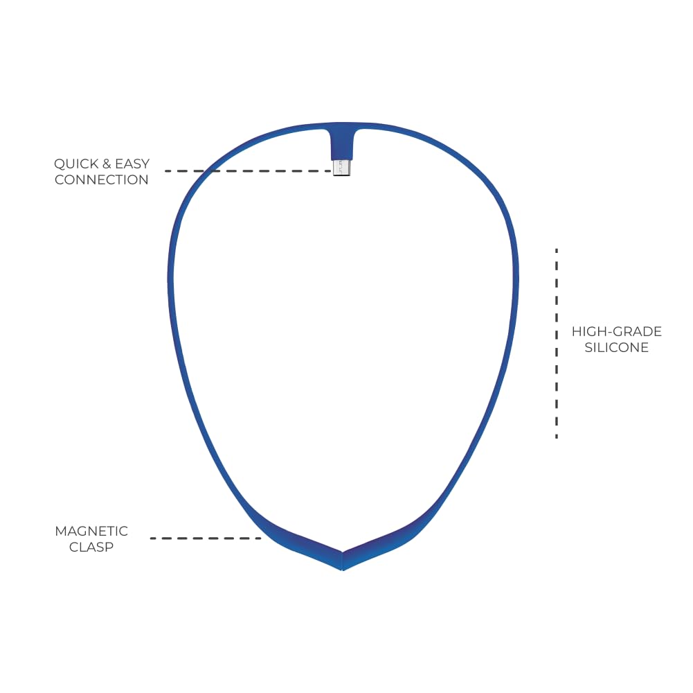 Upright Magnetic Necklace (Necklace Only) for GO S and GO 2 Posture Corrector Trainer (Navy Blue)