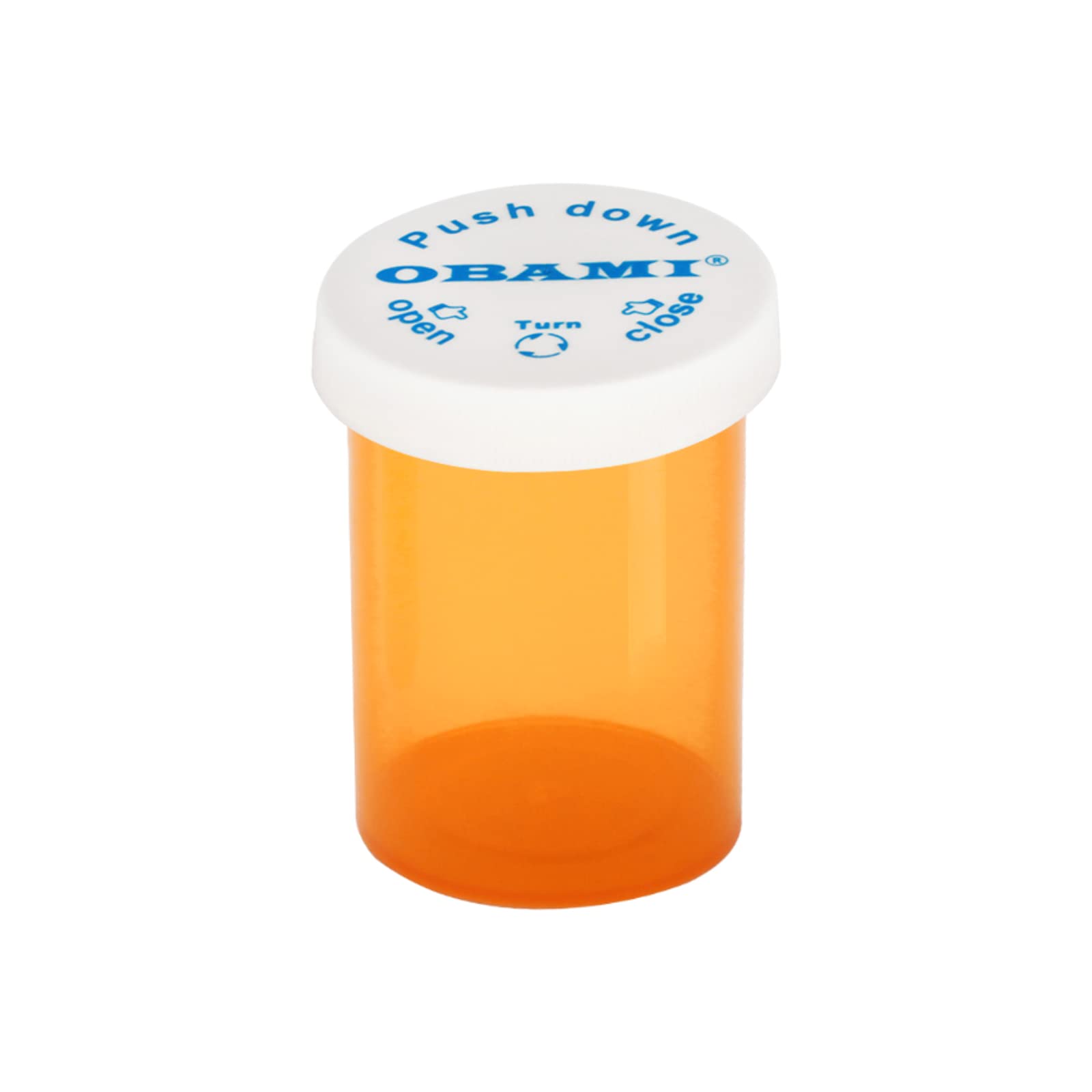 Plastic Medicine Pill Bottles with Child Resistant Caps - Push Down and Turn - Prescription Vial, Medicine Container, Pill Cases