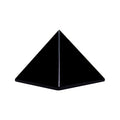 Runyangshi Natural Black Obsidian Crystal Pyramid Energy Generator | 1.6x1.6in (4x4cm) Healing Crystal Pyramid for Protection & 