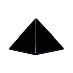 Runyangshi Natural Black Obsidian Crystal Pyramid Energy Generator | 1.6x1.6in (4x4cm) Healing Crystal Pyramid for Protection & 