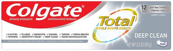 Colgate Total Toothpaste, Deep Clean, 3.3 Ounce - 1 Count