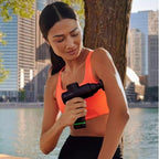 Hyperice Hypervolt Go 2 - Black - Featuring Quiet Glide Technology - Handheld Percussion Massage Gun - 3 Speeds, 2 Interchangeab
