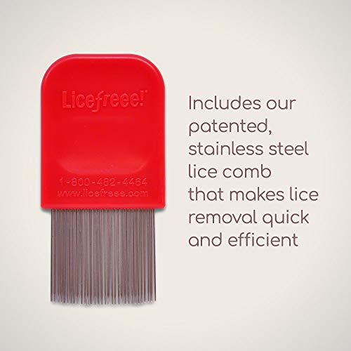 Licefreee Spray, Tec Labs Head Lice Spray, 6 Fl Oz, Includes Professional Metal Nit and Lice Comb, Easy Use Lice Treatments for