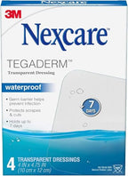 Nexcare Tegaderm Transparent Dressings 4 Inches X 4 4 Inches