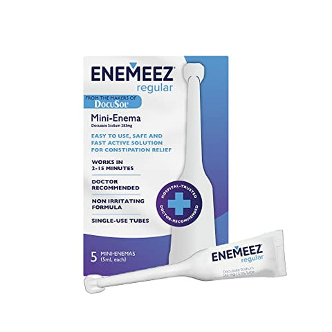 Enemeez Docusate Sodium Mini Enema ml, Clear, 0.84 Fl Oz