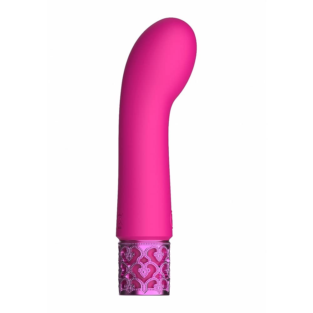 Royal Gems Bijou Curved Bullet Vibr Pink ROY007PNK