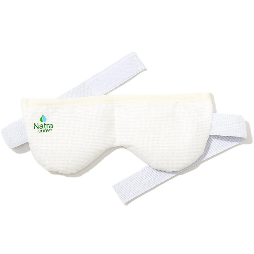 NatraCure Steam Heated Eye Mask - Warm Compress for Eyes, Microwavable Eye Mask for Dry Eyes, Stye Eye Treatment, Dry Eye Mask, 