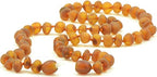Baltic Amber Necklace for Adult - Natural Amber from Baltic Region, Genuine Baltic Amber (19.7 inch, RAW Cognac)