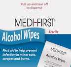 Medi-First 22150 Alcohol Skin Prep Pads, 50 Per Box