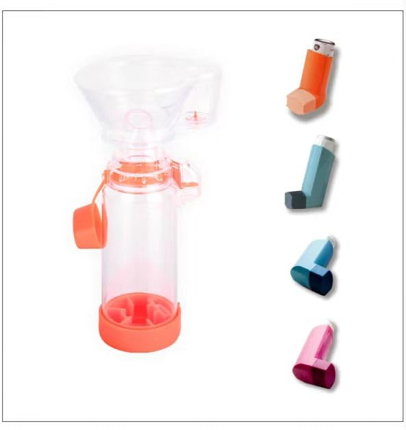 NESSI OTC Spacer Childrens mask spacers and Mouthpiece spacers for All Ages (Orange)