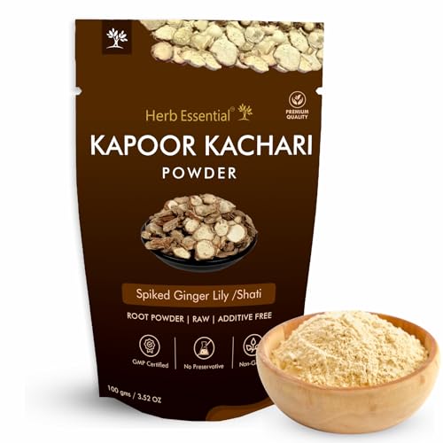 Herb Essential Kapoor Kachari Powder,100 G | For Hair And Skin | Promotes Hair Growth | Improves Skin Health