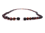 Baltic Amber Necklace for Adult - Natural Amber from Baltic Region, Genuine Baltic Amber (19.7 inch, cherry)