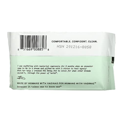 The Honey Pot Company - Non-Herbal Everyday Panty Liners - Organic Pads for Women - Cotton Cover, and Ultra-Absorbent Pulp Core
