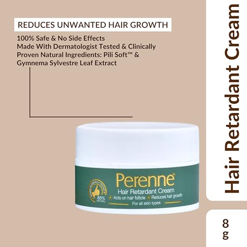 Perenne Hair Retardant Cream | Hair Reduction Lotion For Reducing Unwanted Body And Facial Hair In Men And Women | Natural|Parab