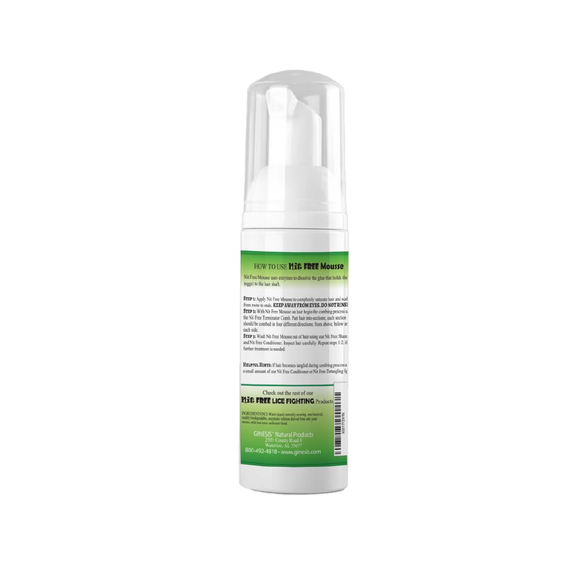 Nit Free Lice and Nit Eliminating Mousse and Nit Glue Dissolver (8-Ounce)