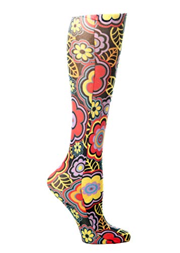 Celeste Stein Therapeutic Compression Socks, Black Vogue, 8-15 mmhg, .6 Ounce, 0.6 Ounce