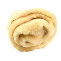 US Sheepskin Medical Sheepskin Rug - Fluffy Rugs for Preventing Bedsores (39.5-43.5 Inches x 24 Inches, Tan)