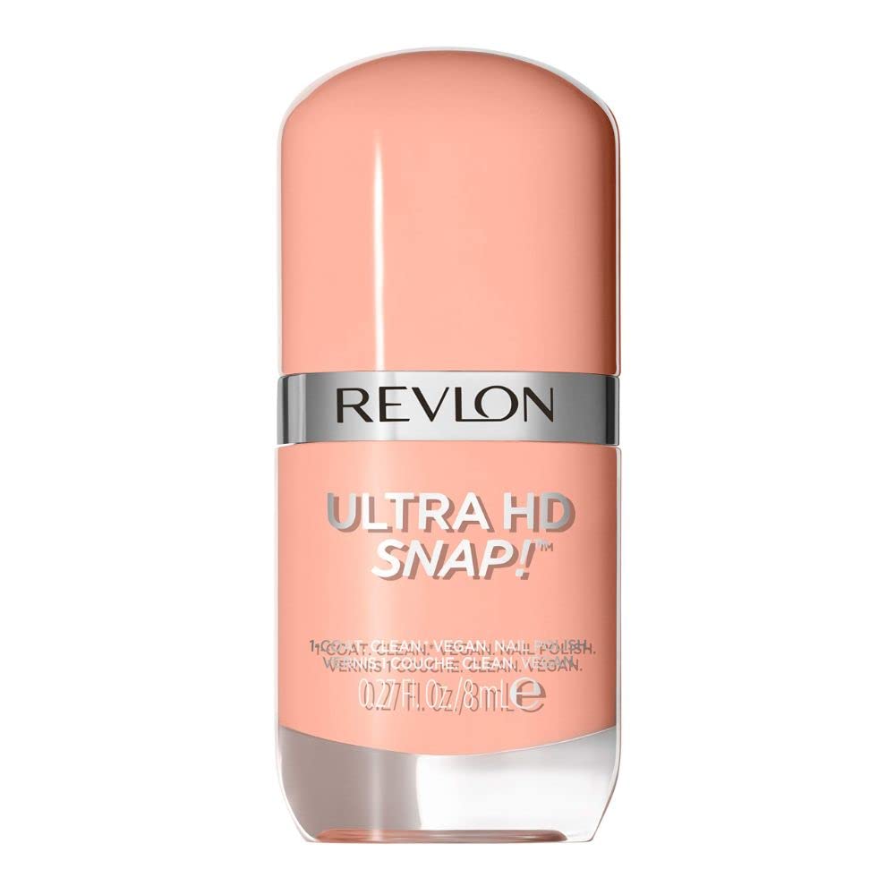 REVLON Ultra HD Snap Nail Polish, Glossy Nail Color, 100% Vegan Formula, No Base and Top Coat Needed, 018 Keep Cool, 0.27 fl. Oz