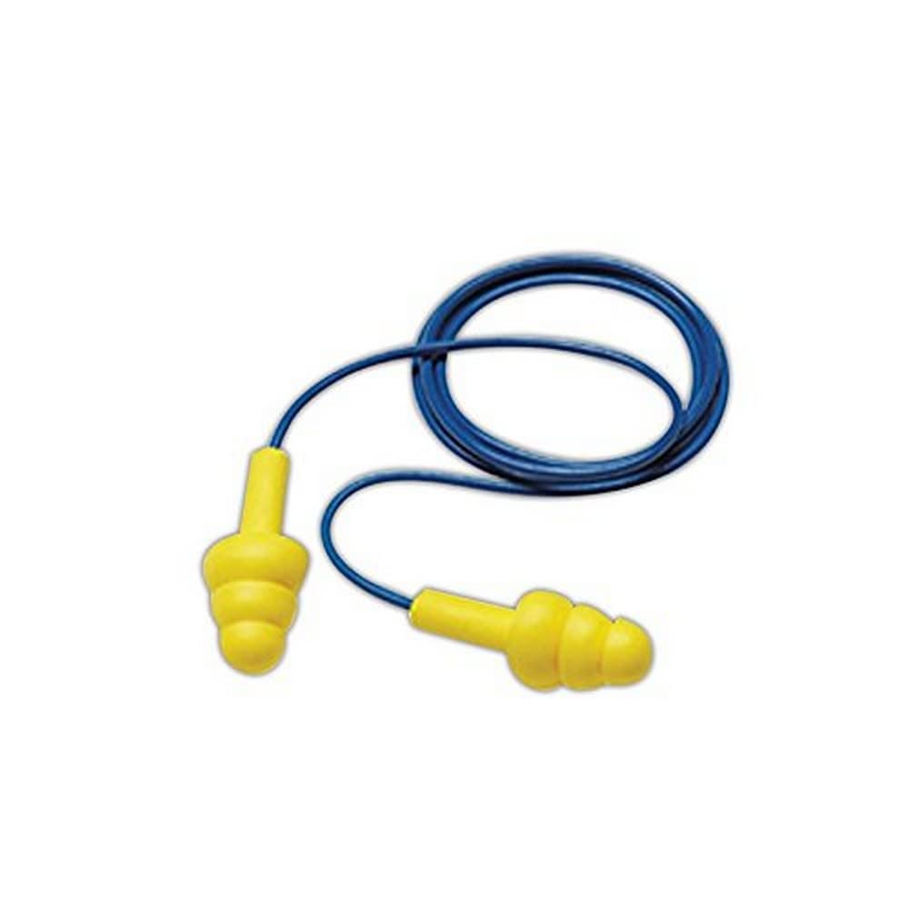 3M 340-4014 E-A-R Ultra Fit Reusable Corded Earplugs, 11, Tan Blue