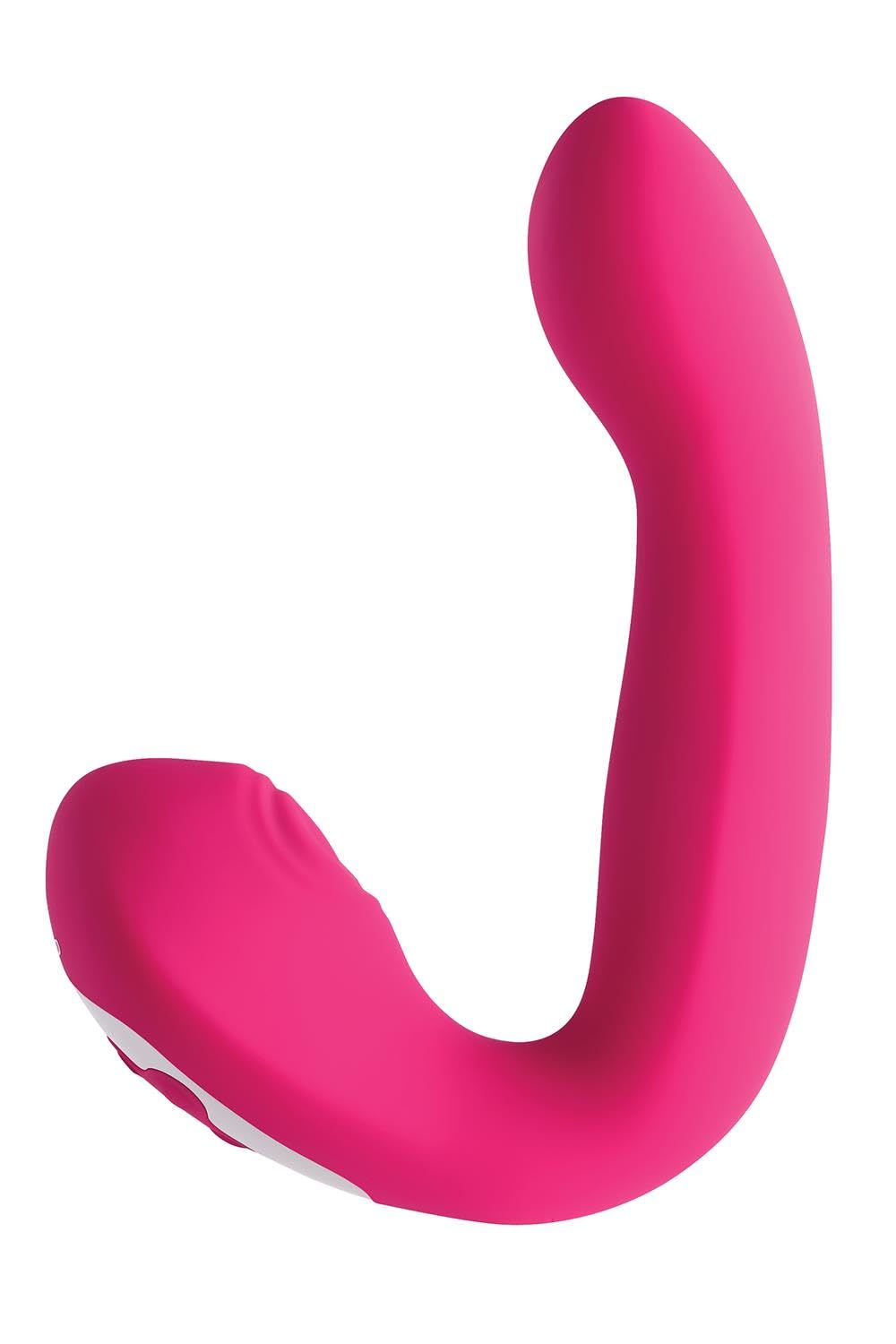 Evolved Novelties - Buck Wild - Come Hither Dual End Rechargeable Silicone Massager - Pink